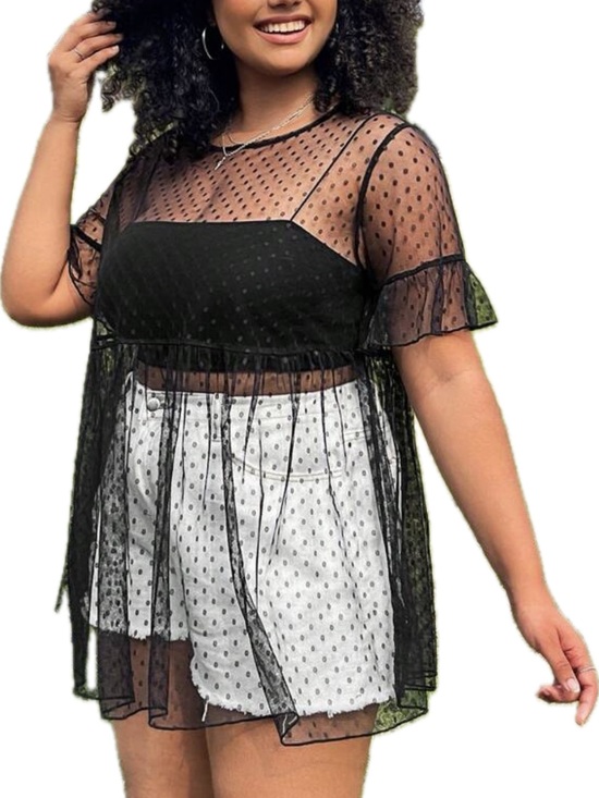 A+ Boutique Tops - 🖤 PLUS Peplum Top 🖤